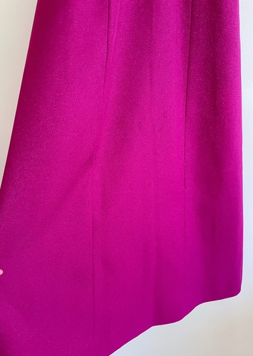 vintage 90s pink purple Dress embelished fuchsia formal dress Midi Maxi - Picture 11 of 11