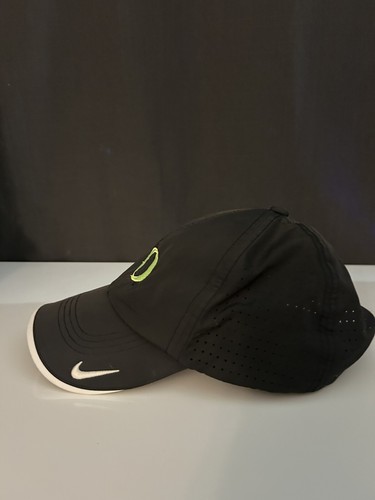 Nike Oregon Ducks Golf Hat OSFM Adjustable Black Green O Logo Ships Free NCAA - Picture 3 of 11