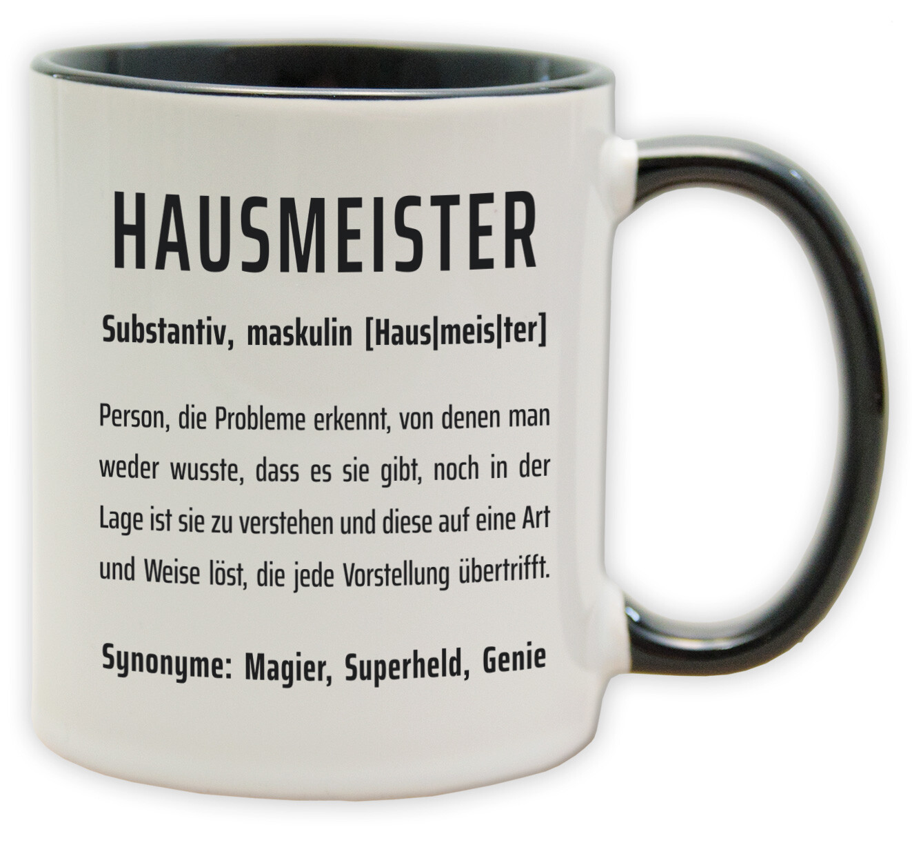 Tasse - Becher mit Spruch für Hausmeister - Geschenk für Job Beruf Arbeit
