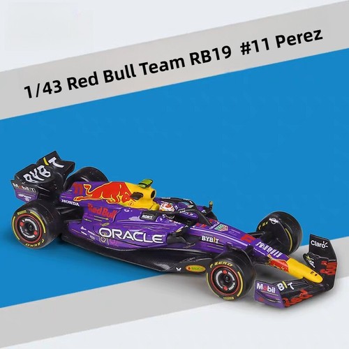 Modellino auto metallo scala 1:43 Red Bull Team RB19 #1 / #11 giocattoli ornamento IDEA REGALO - Foto 10 di 10