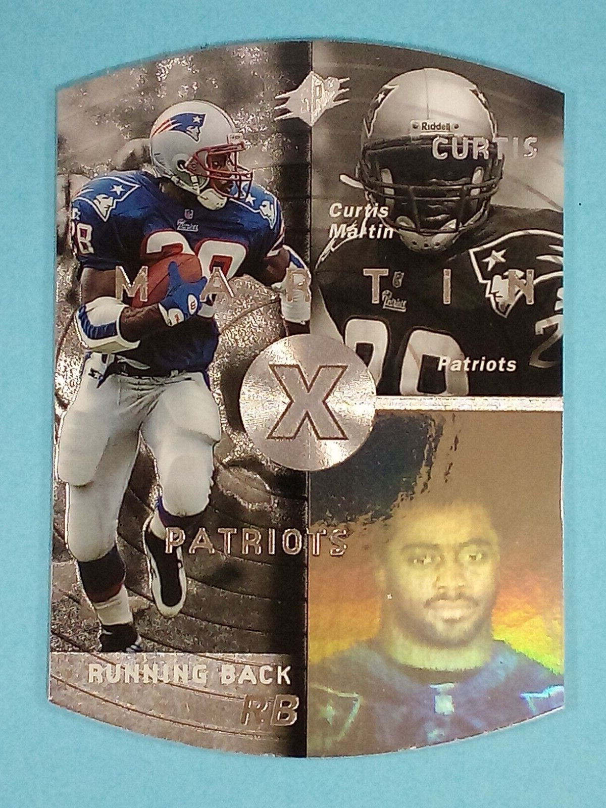 1998 Upper Deck SPx SILVER Curtis Martin New England Patriots #28 🏈