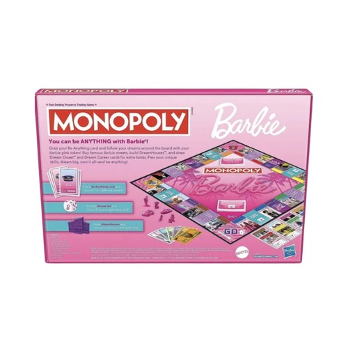 MONOPOLY BARBIE THE MOVIE EDITION GAME BOARD NEw 2023 USA/CHINA - Picture 2 of 5