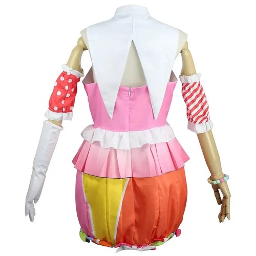 Hot New Cosplay Costume Vestito Copricapo Calze per Halloween Abiti Fumetto Con - Foto 4 di 15