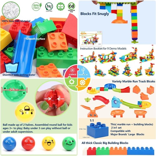 Creative Marble Run Launcher Set: Multi-Track Fun for Boys and Girls Aged 3-8 - Picture 6 of 8