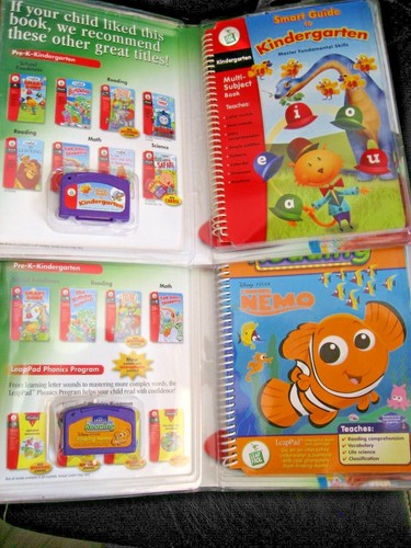 2 Leap Frog LeapPad 1. Klasse Findet Nemo & Kindergarten Smart Guide Buch & Auto - Bild 3 von 5