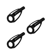 #8 Tangle-free Titanium Oxide Conventional Fishing Rod Tip Top Guides set B 