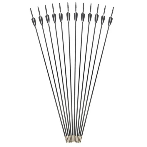 6/12pcs 31" Archery Fiberglass Arrows Target Practice Recurve Bow Hunting - Bild 49 von 49