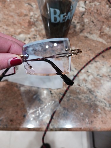 Shein Rimless Tinted Unisex Eyeglasses - Picture 3 of 6