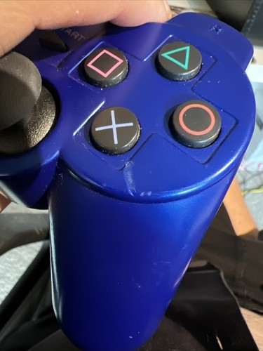 Sony PlayStation 3 PS3 DualShock 3 Wireless Controller Metallic Blue - Picture 4 of 4