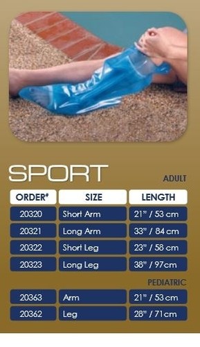 Seal-Tight SPORT PEDIATRIC LEG Cast Cover Waterproof Protector Swimming 20362 - Picture 4 of 8