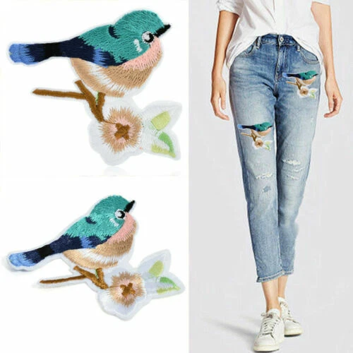 Embroidered Iron - On Sewing Patches