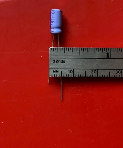 10x ECA-1CM100B CONDENSADOR PANASONIC ALUMBRE 10UF 16V RADIAL 5X11mm 10/unidades - Imagen 2 de 8