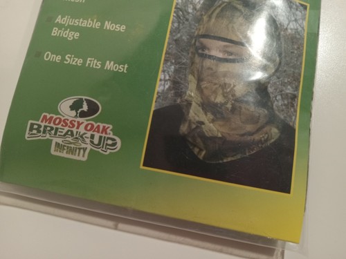 NEW Remington Mesh Face Mask MOSSY OAK BREAK-UP INFINITY 1 SIZE - Hunting Camo - Picture 3 of 8