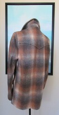 VTG 70's Pendleton Plaid Coat-High Grade Western Wear Mackinaw Chore Coat 40