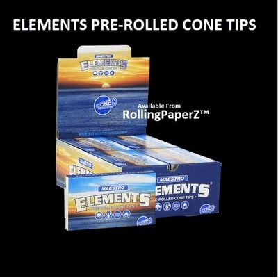 Elements Maestro Pre-Rolled Conical Cone Tips Box 20 Packs/ 21 Tips each Pack