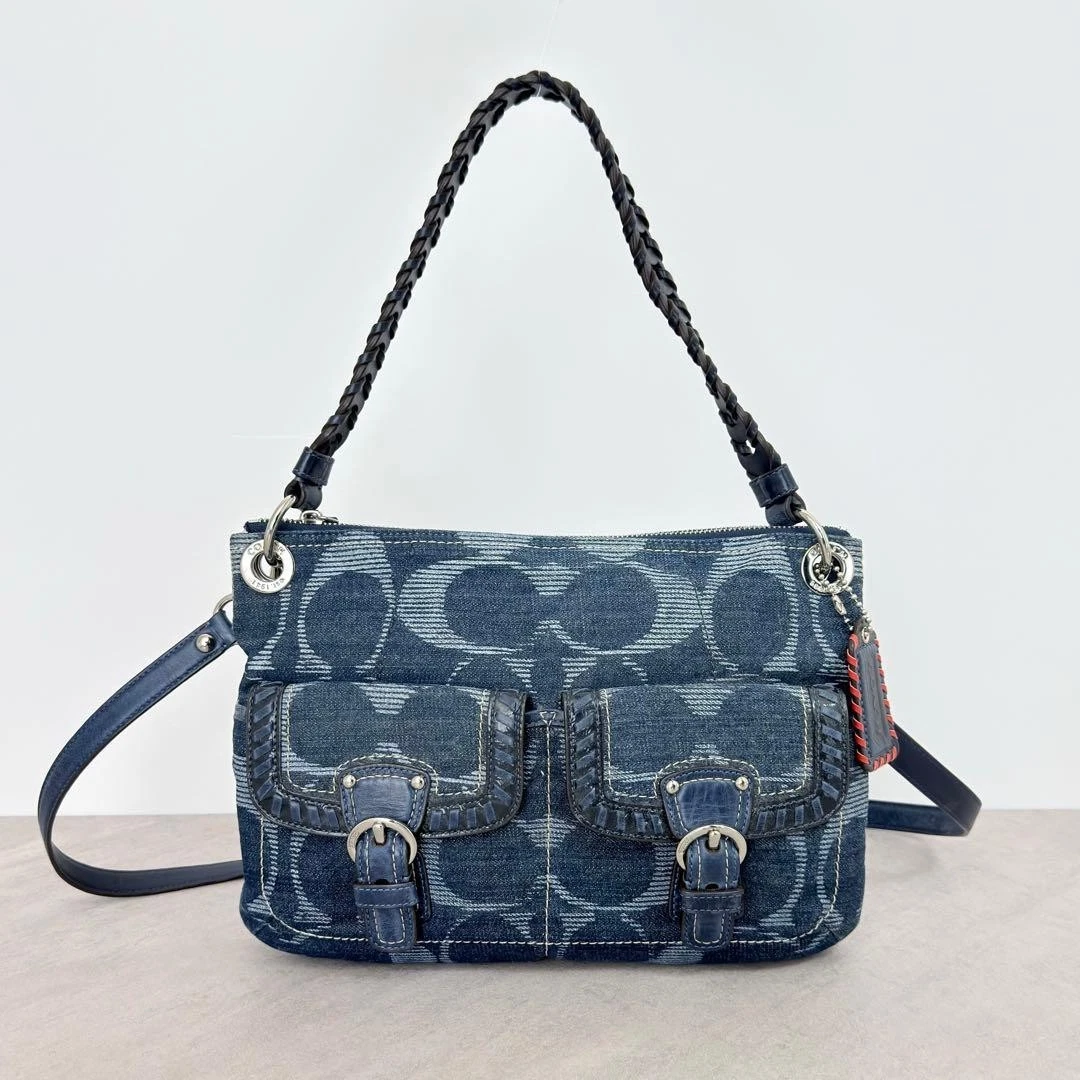 Coach Poppy Medium Denim Exterior Bags & Handbags for Women for