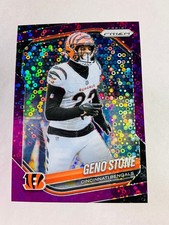 Geno Stone 2025 Panini Prizm No Huddle Purple Disco /75