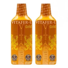 ✅ X2 BOTTLES Vitafer L-Gold-Multivitamin- 500ML🔥 (Original) 🔥
