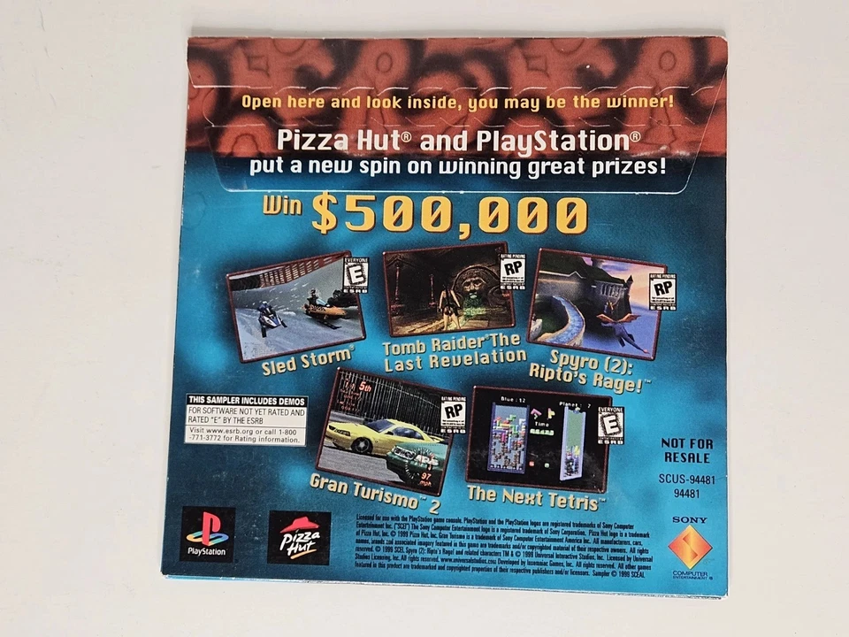 Pizza Hut Playstation 1 Demo Disc 2 1999 - Image 2 of 2