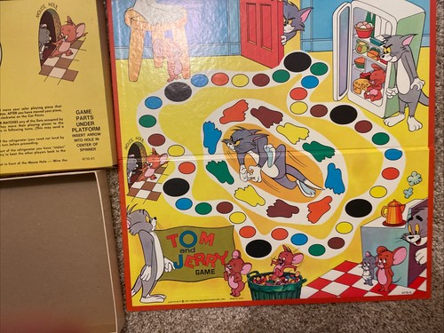 Tom and Jerry Board Game Milton Bradley 4715 TV Cartoon 1977. Cat & Mouse. - Picture 4 of 7