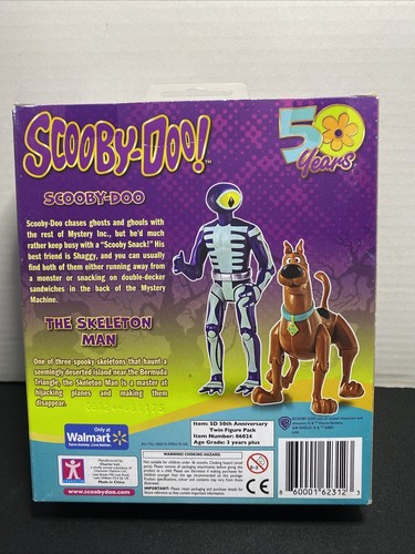 Scooby Doo 50 Years Scooby-Doo & The Skeleton Man 2 Figure Walmart Exclusive NEW - Picture 2 of 2