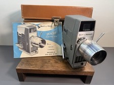 Vintage Bell and Howell Model /310 8mm Film Movie Camera w/ Case  Manual Papers