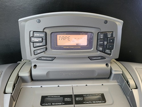 Vintage Panasonic RX-ED707 Ghettoblaster Cobra Top CD tragbare Stereoanlage LESEN! - Bild 9 von 21