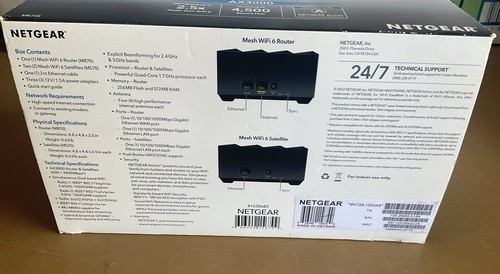 EUC NETGEAR Nighthawk AX3000 Advanced Whole Home Mesh WiFi 6 System MK73S - Afbeelding 9 van 12