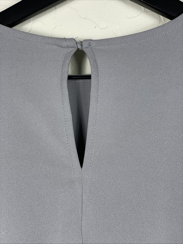 Halogen Women's Gray Long Bell Sleeves Bow Size Medium - Picture 3 of 7