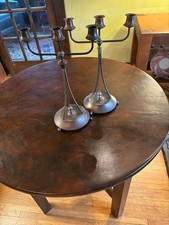 Vintage * Pair of Jugend Candelabras by Oscar Nilsson*Eskilstuna* 1920's