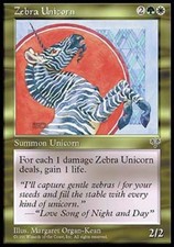 Zebra Unicorn - Light Play MTG Mirage