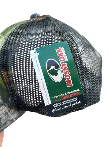 Mossy Oak Camo Trucker Hat Mesh Adjustable Cap Tactical Hunting Outdoor - Picture 5 of 6