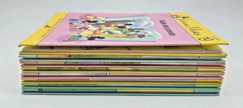 Lot 8 Livres Disney Je Lis avec Mickey – Grolier Enfants Français 90s - Image 3 of 4