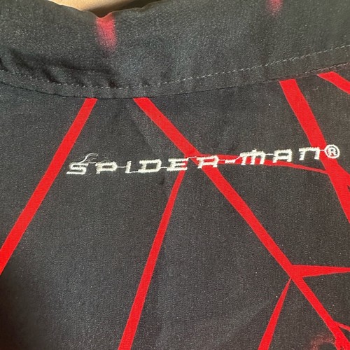 Vintage Y2K Spiderman All Over Print Button Up 2001 Korean Marvel Comic Shirt XL - Bild 4 von 5