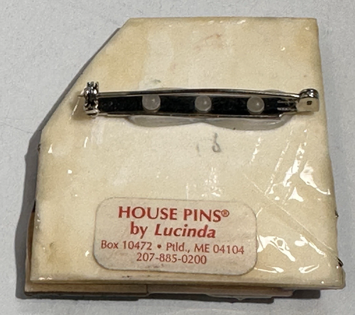 House People Pins By Lucinda Sparkle Green Castle Moon Vintage - Picture 5 of 6