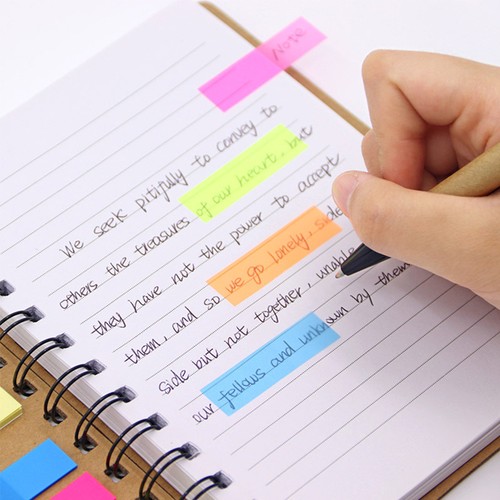 Creative Shaped Page Marker Colorful Index Tabs Fluorescent Sticky DOFG - Picture 3 of 8