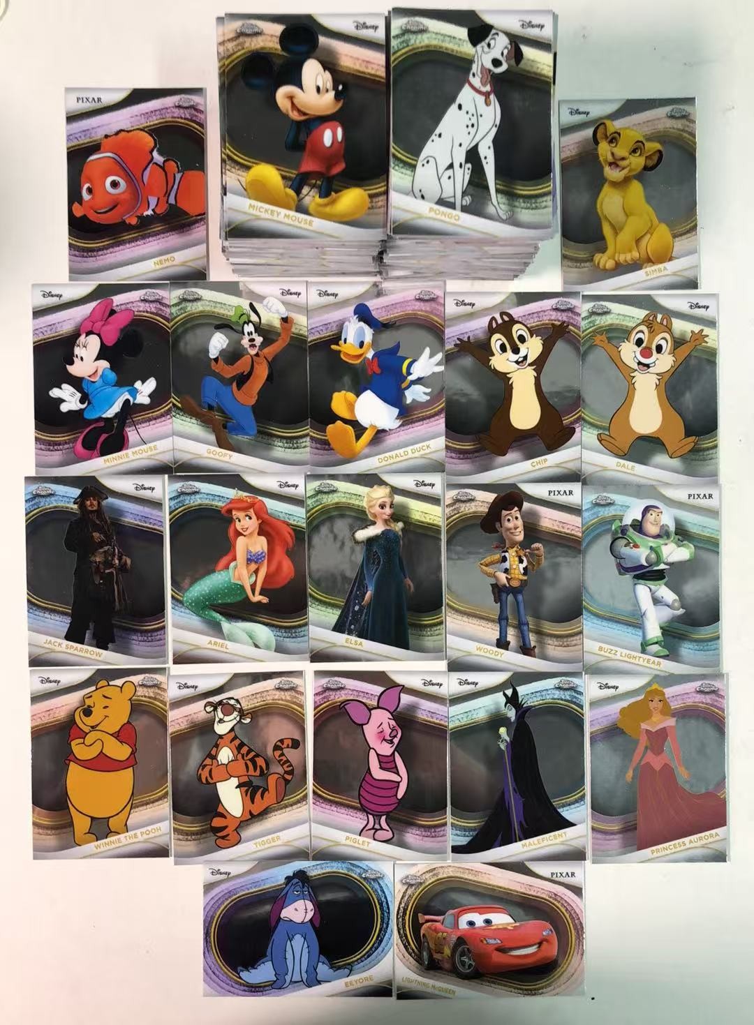 2025 Topps Chrome Disney Mickey Mouse/Pumbaa Full Set Lot 200 #A1