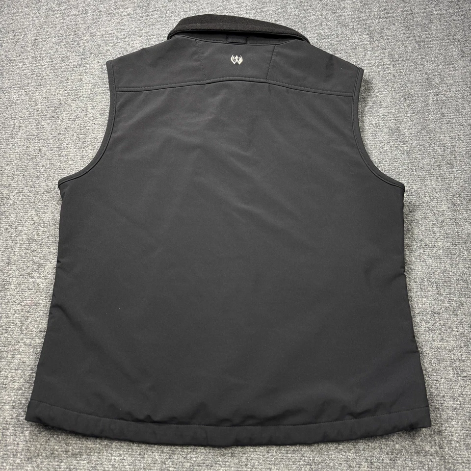 Blackhawk Warrior Wear Vest Mens Large Black Softshell Fleece Lined Weaver - image 2 of 4