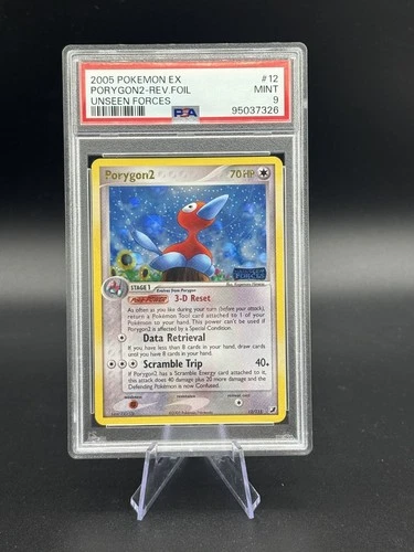 Porygon2 12/115 - Reverse Holo - Unseen Forces - Pokemon - Psa 9