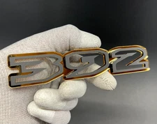392 Car Emblems 2x Matte Black/Gold 392 Side Car Fender Badges 3D for 392