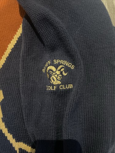 SLAZENGER Rare Golf Shop Collection 100% Cotton Vintage 90s Golf Sweater Size XL - Picture 4 of 5