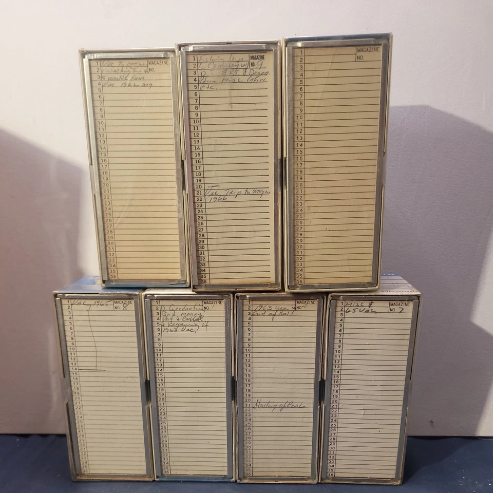 Airequipt Automatic lot of 7 2x2 Slide Changer Magazines Holds 36 Each  - Image 2 of 4