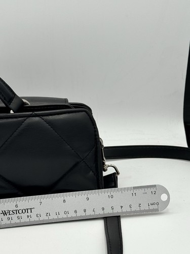 Steve Madden BLACK Mini Quilted Satchel Crossbody - Picture 10 of 12