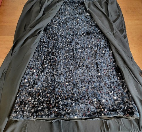 Neu ohne Etikett Mädchen glitzerndes schwarzes One-Shoulder-Kleid - Bild 6 von 8