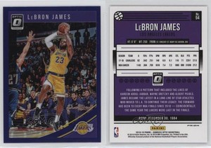 2018-19 Panini Donruss Optic Purple Prizm LeBron James #94