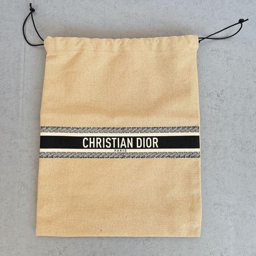 Clear Vinyl Tote Bag w/ Navy Handle + Christian Dior Drawstring Pouch Set brand - Picture 6 of 12