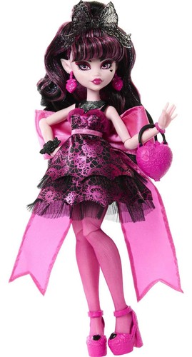 Monster High HNF68 Muñeca Draculaura en Vestido de Fiesta Monster Ball con Accesorios 🆕 - Imagen 7 de 8