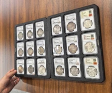 Storage Album / Protective Folder / Display Tray For 18 NGC Slab Holders