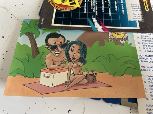 Leisure Suit Larry III 3 AMIGA 3D Adventure PC Game 3.5” Floppy - Picture 11 of 16