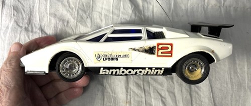 Vintage Radio Shack Radio Controlled Lamborghini White 9" Scale Box ~UNGETESTET~ - Bild 10 von 18